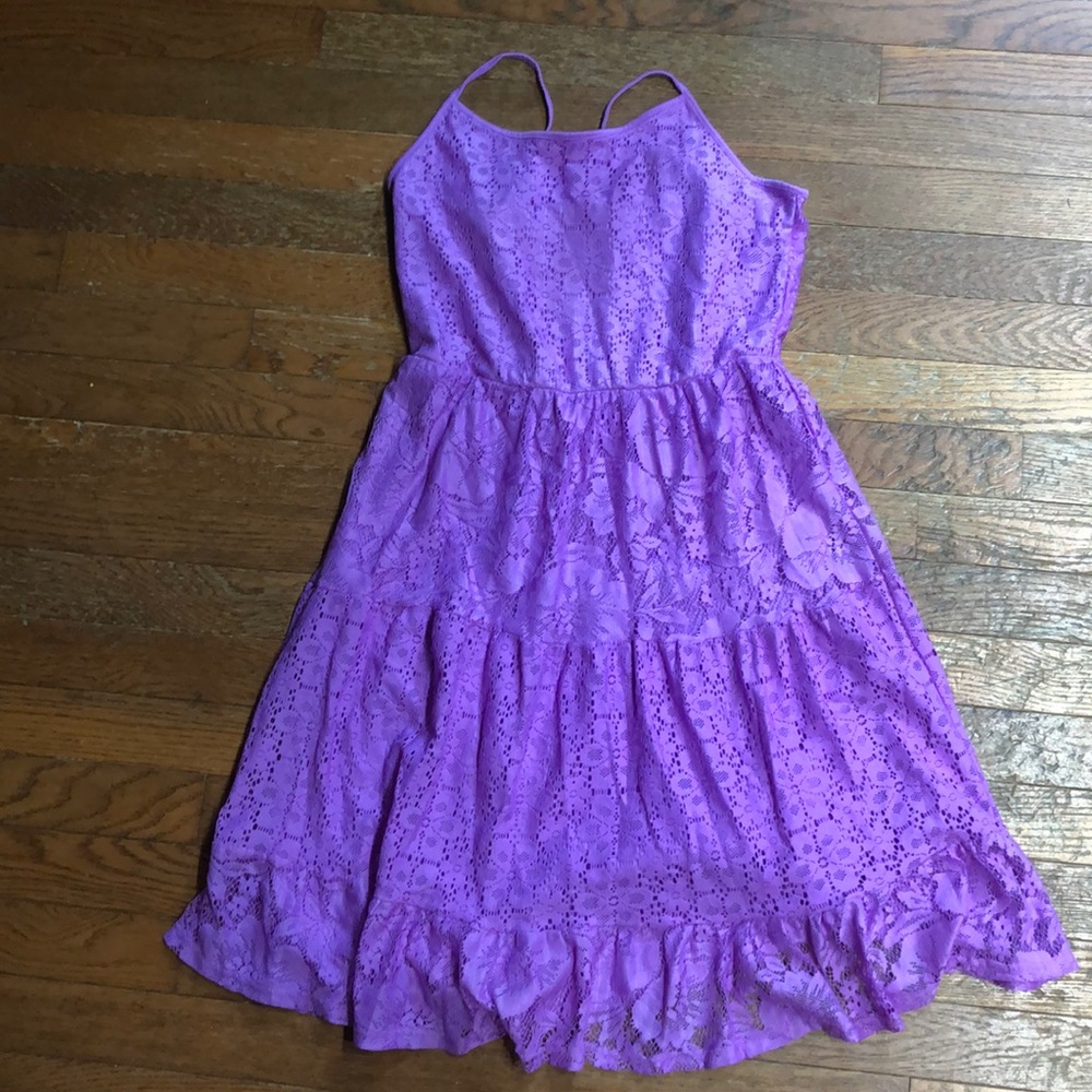 Cute purple girls dress sz 14